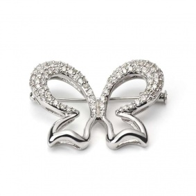 White Gold Diamond Butterfly Brooch 1.00ct White Gold Diamond Butterfly Brooch 1.00ct